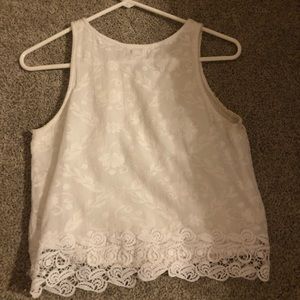 White crop Hollister Top